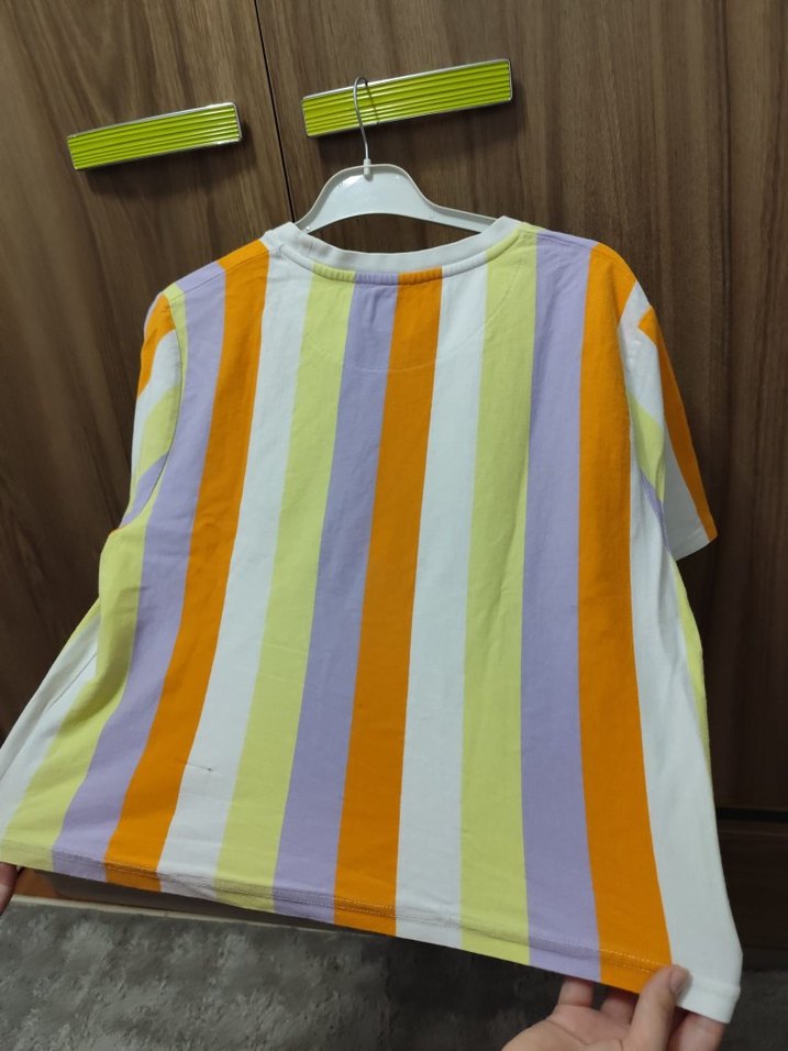 Pastel Renkli Çok Renkli tişört - Görsel 3