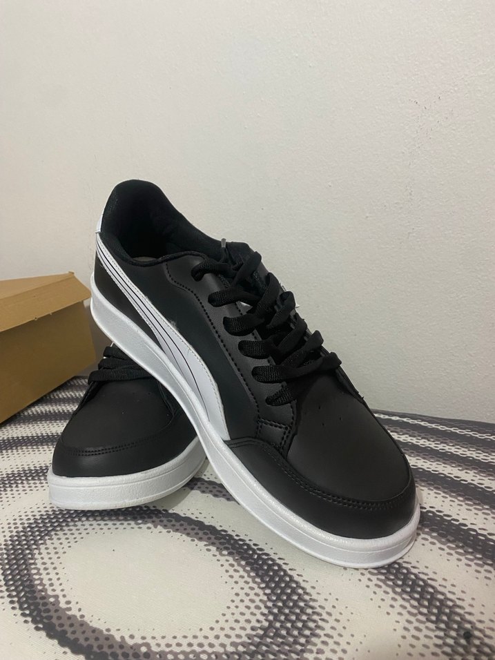 Siyah Beyaz  Spor Ayakkabı - Görsel 2