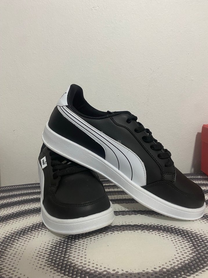 Siyah Beyaz  Spor Ayakkabı - Görsel 3