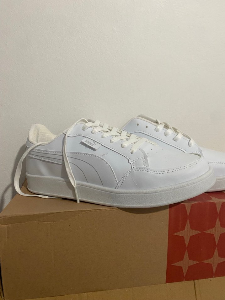 Beyaz Minimalist Spor Ayakkabı - Görsel 3