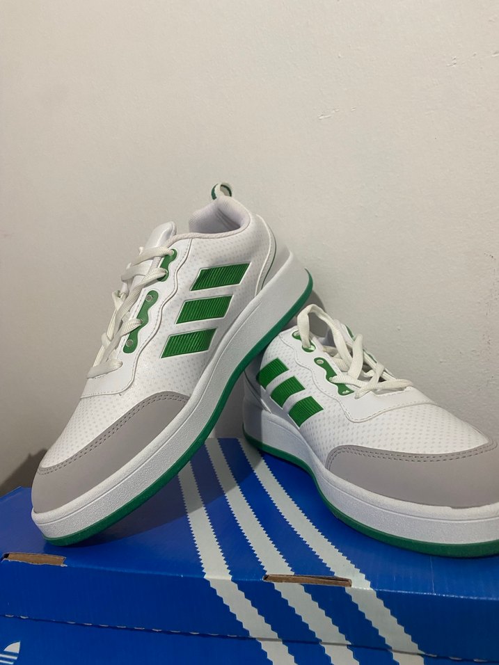 Yeşil Detaylı Beyaz Spor Ayakkabı - Görsel 2