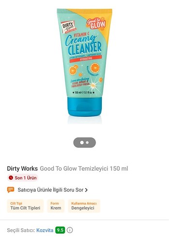 Vitamin C İçeren Nemlendirici Yüz Temizleyici 150 ml - Görsel 2