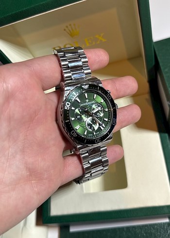 Erkek Koyu Yeşil İş Saatı - Görsel 6