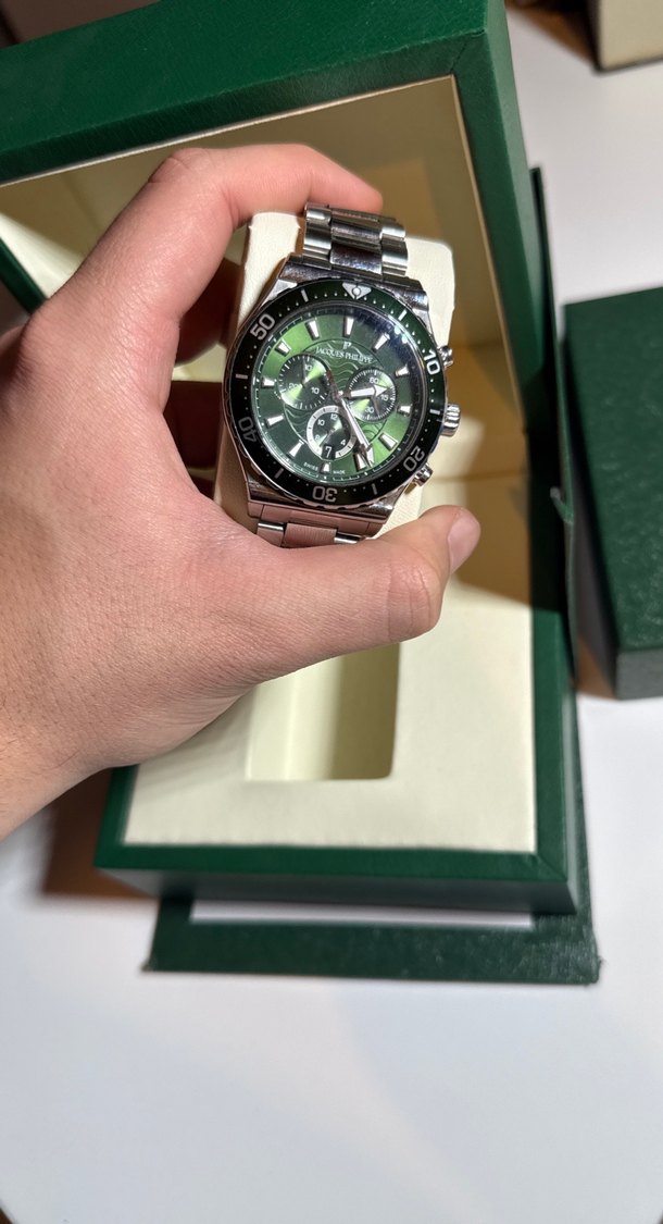 Erkek Koyu Yeşil İş Saatı - Görsel 2