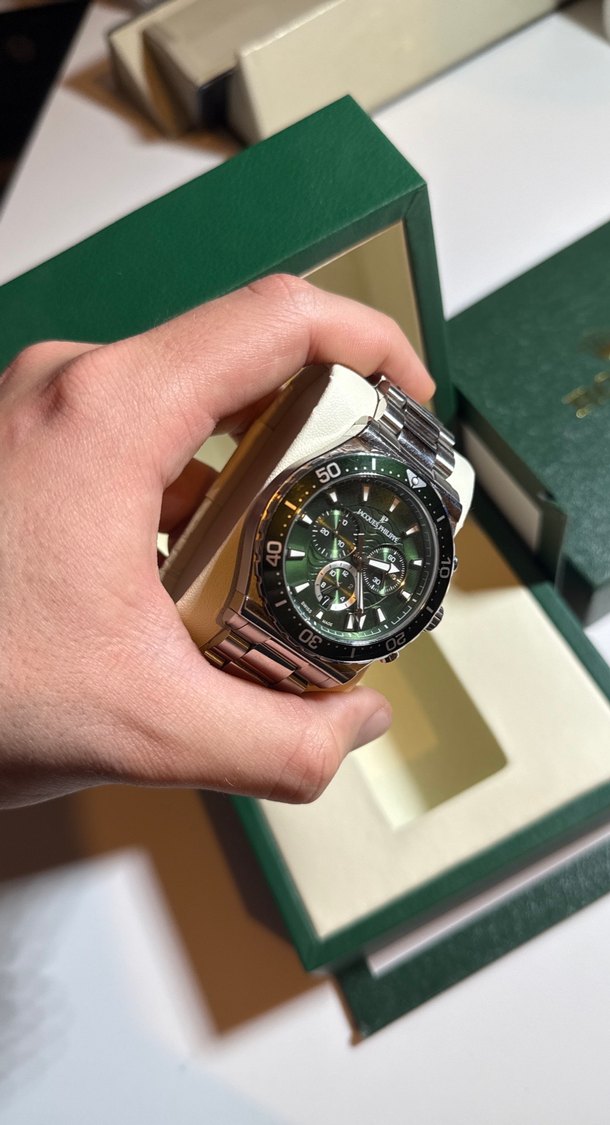 Erkek Koyu Yeşil İş Saatı - Görsel 3