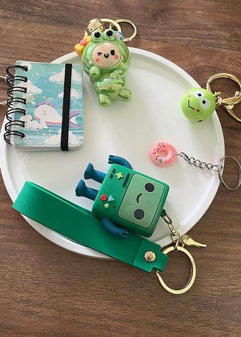 Renkli Yeşil Elastik Kadın Anahtarlık - Görsel 2