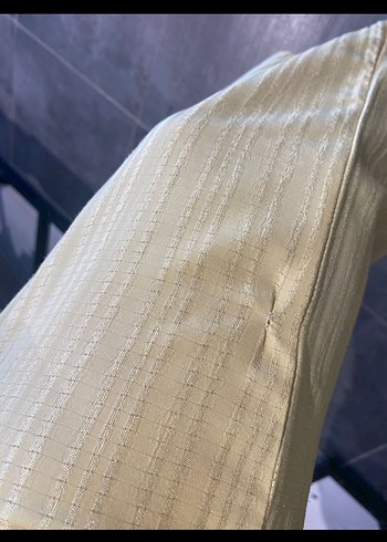 Sarı Kuşaklı Uzun Kadın Takım - Görsel 4