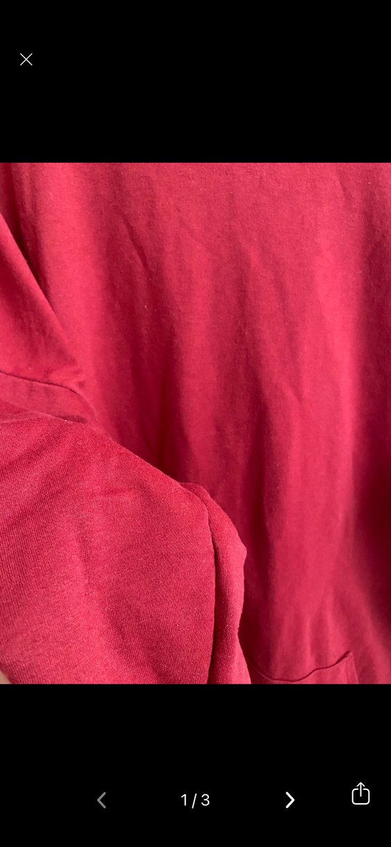 Bordo Kapüşonlu Salaş Kadın Sweatshirt - Görsel 3