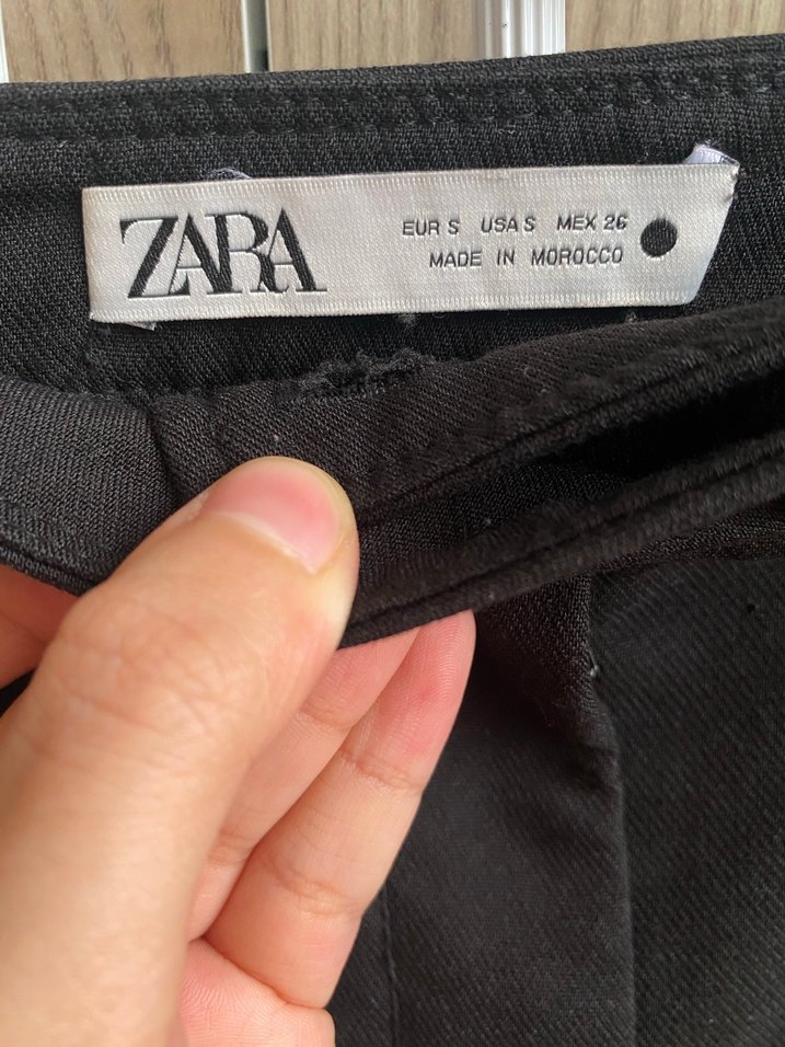 Siyah Kadın Kumaş Pantolon Midi Boy - Görsel 3