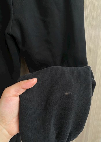 Kadın Siyah Rahat Kesim Fermuarlı Eşofman - Görsel 3