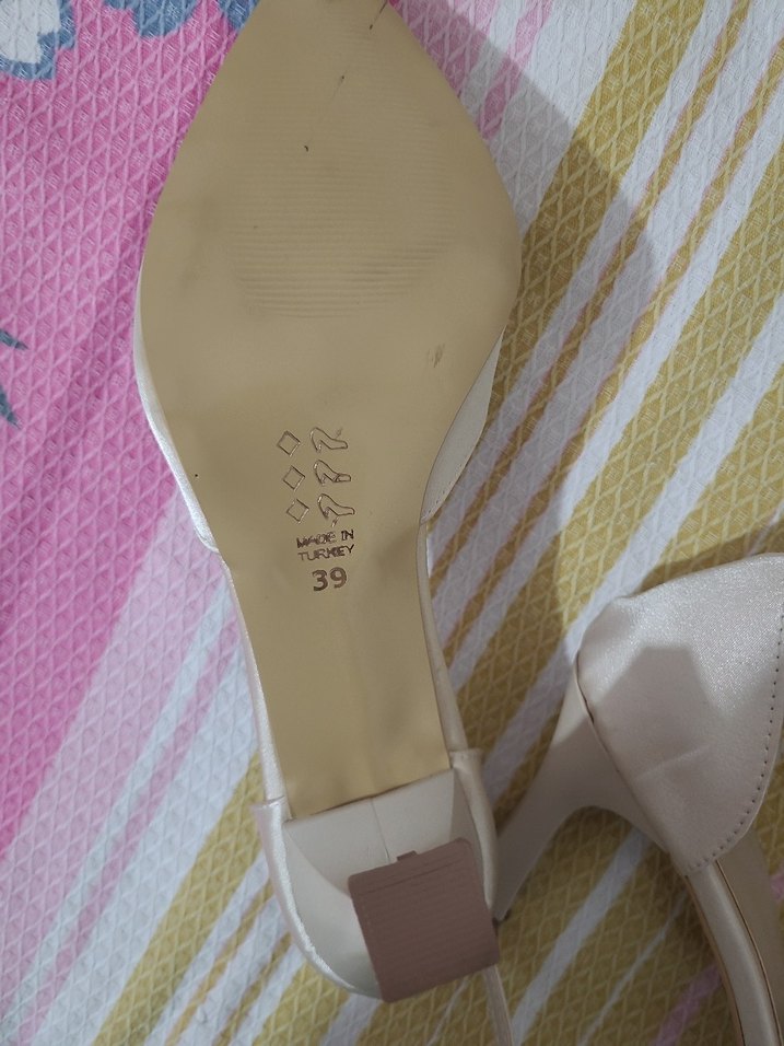 Kadın Beyaz Stiletto Topuklu Abiye Ayakkabı - Görsel 2