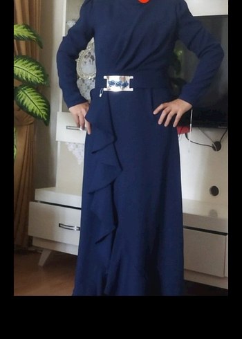 Mavi Tokalı Stiletto Kadın Ayakkabı - Görsel 3