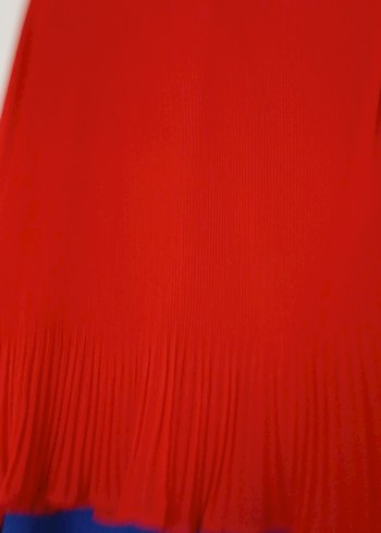 Kırmızı Piliseli Hamile Bluzu - Görsel 5