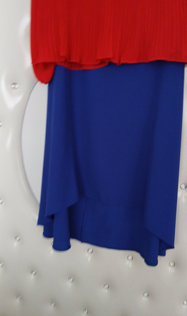 Kırmızı Piliseli Hamile Bluzu - Görsel 2