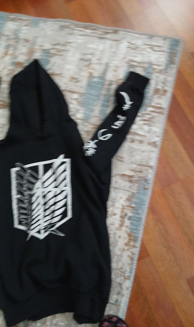 Siyah Kapüşonlu Erkek Çocuk Sweatshirt - Görsel 3