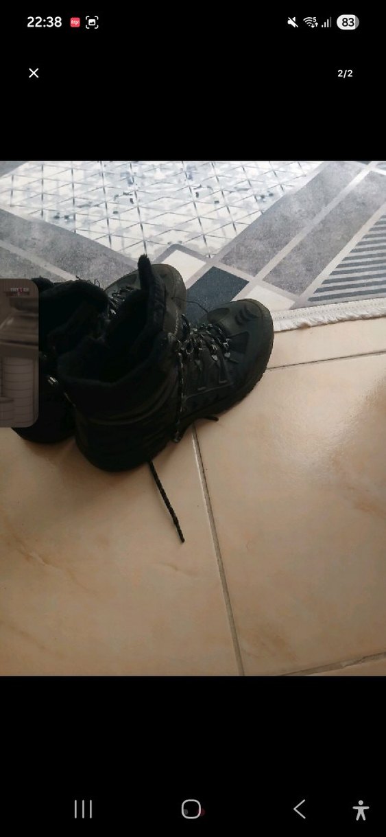 Siyah Bağcıklı Erkek Kauçuk Bot - Görsel 2