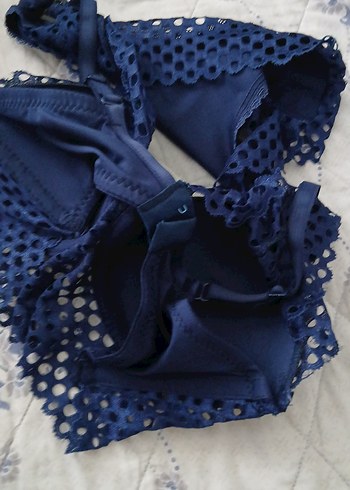 Koyu Mavi Gotik Midi Sütyen - Görsel 3