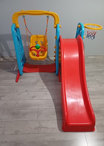 Çocuklar için Pilsan Renkli Kaydırak ve Salıncak Seti - Görsel 3