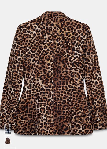 ZARA LEOPAR DESENLİ CEKET - Görsel 7