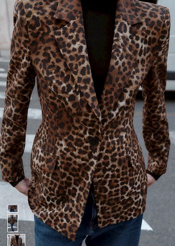 ZARA LEOPAR DESENLİ CEKET - Görsel 4