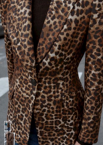 ZARA LEOPAR DESENLİ CEKET - Görsel 2