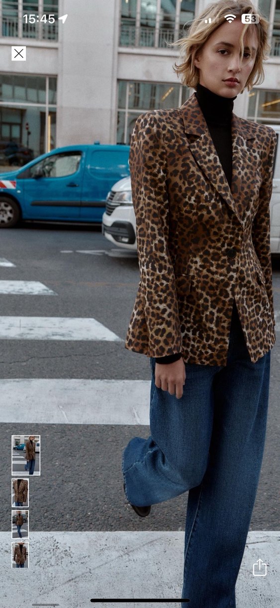 ZARA LEOPAR DESENLİ CEKET - Görsel 3