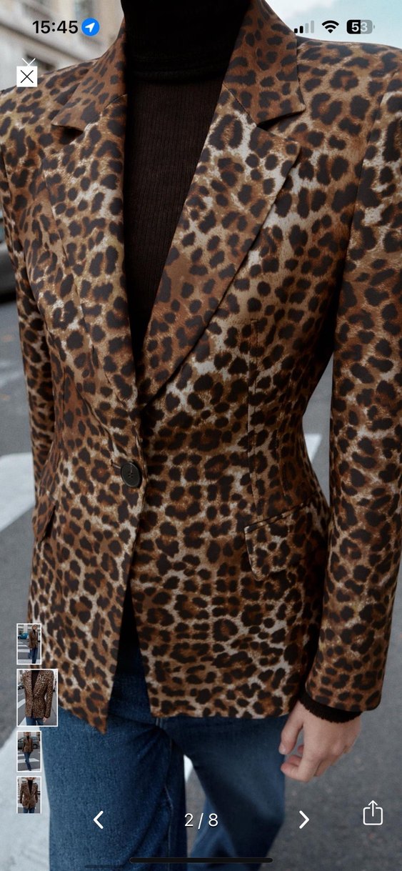 ZARA LEOPAR DESENLİ CEKET - Görsel 2