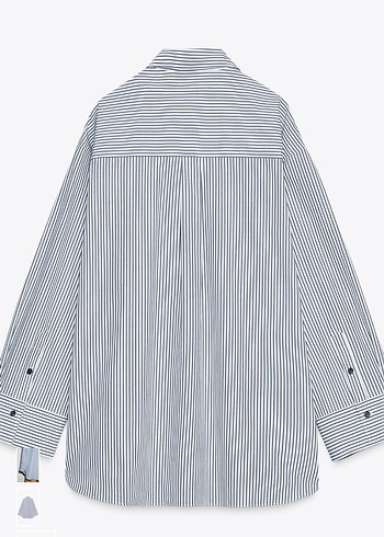 Zara Çizgili Gömlek Yaka Erkek Pijama Üstü - Görsel 6