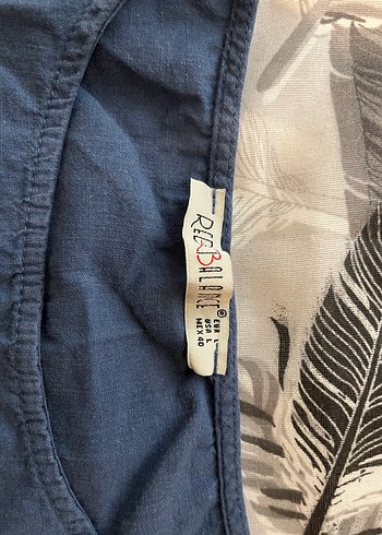 Gri Mavi Hamile Kısa Kollu Bluz - Görsel 3