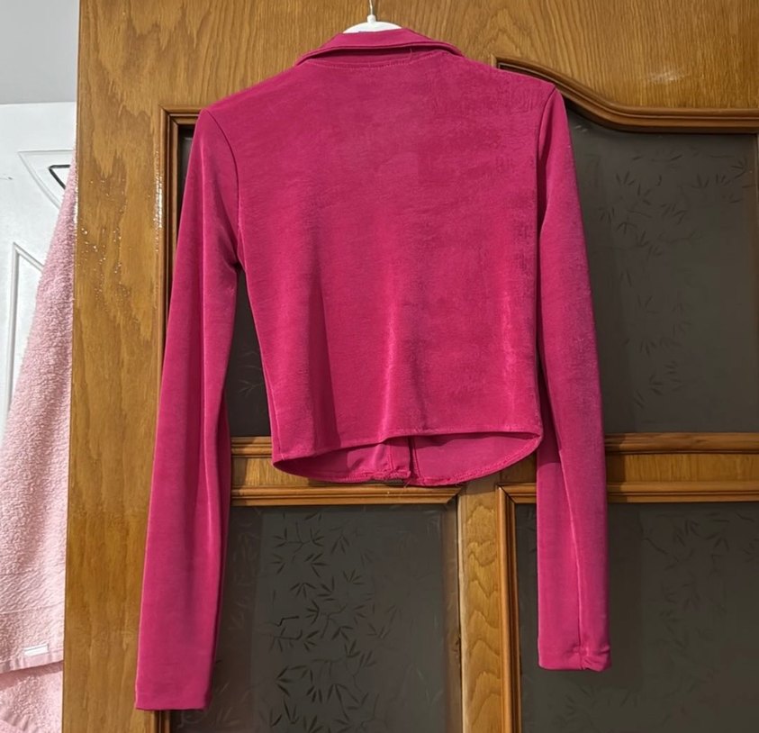 Pembe gömlek bluz - Görsel 2