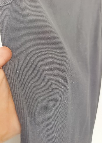 Siyah Kolsuz Uzun Elbise - Görsel 2