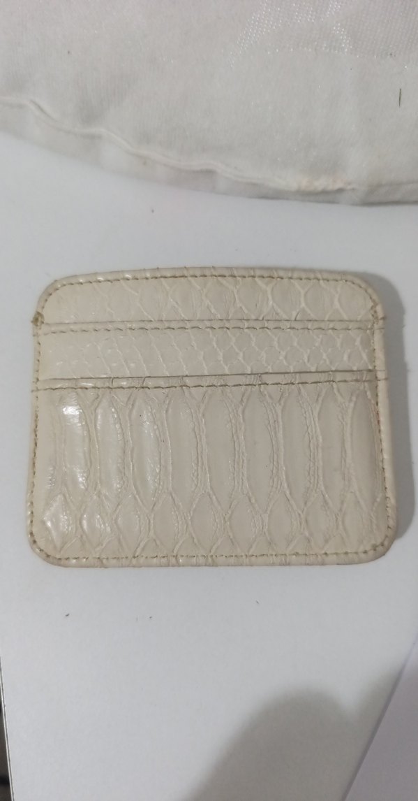 Bej Süet Yılan Desenli Kadın Kartlığı - Görsel 2