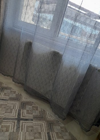 Briland Modern Klasik Beyaz Tül Perde 2 adet - Görsel 2