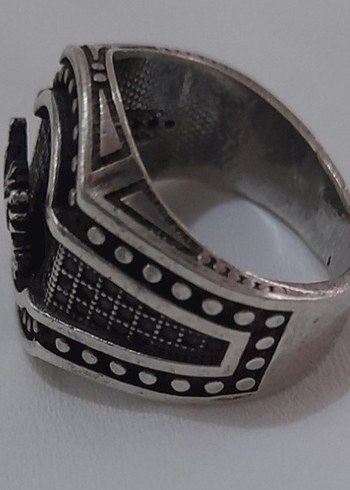 925 AYAR OSMANLI DEVLET ARMALI YÜZÜK - Görsel 2