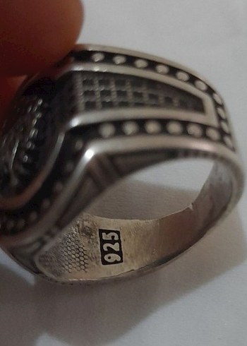 925 AYAR OSMANLI DEVLET ARMALI YÜZÜK - Görsel 4