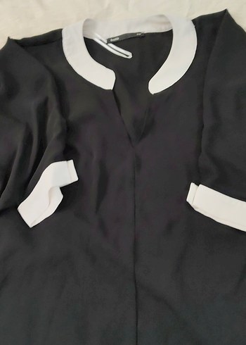 Düğmeli Siyah Hamile Bluz - Görsel 5