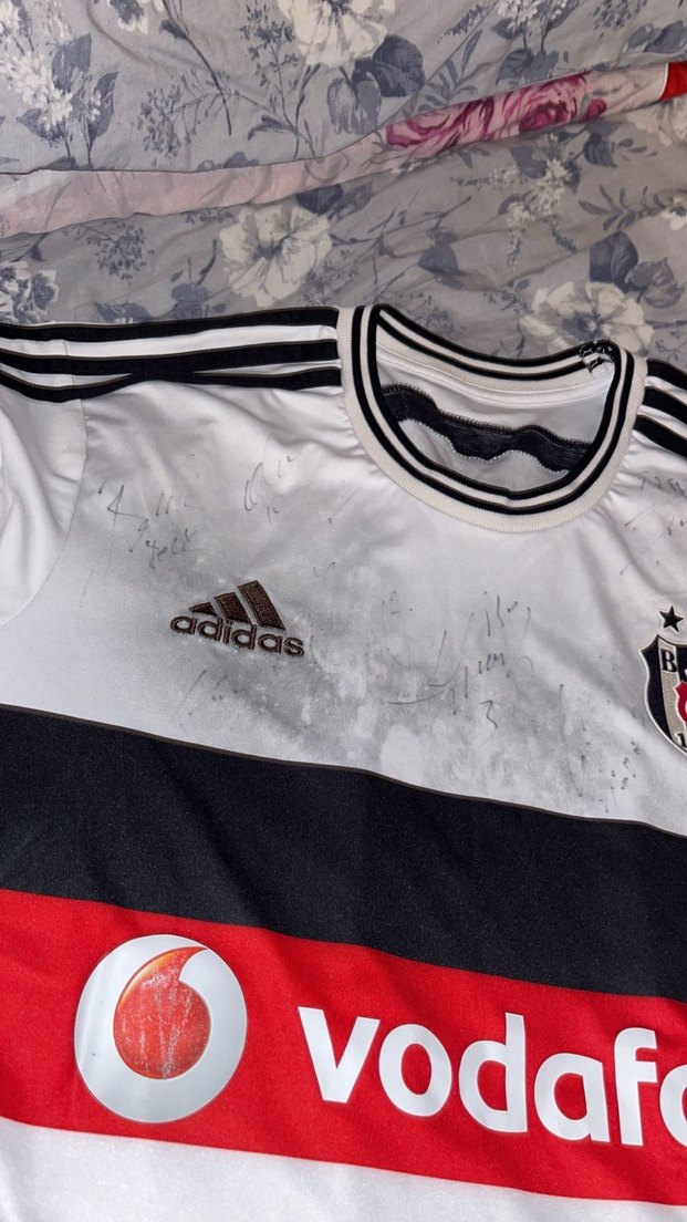 2017-2018 tam kadro  İmzalı beşiktaş Erkek Forması - Görsel 2