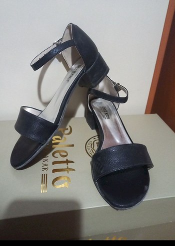 Klasik Siyah kız çocuk hafif topuklu Ayakkabı 34 numara - Görsel 3