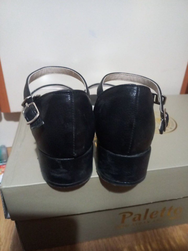 Klasik Siyah kız çocuk hafif topuklu Ayakkabı 34 numara - Görsel 4