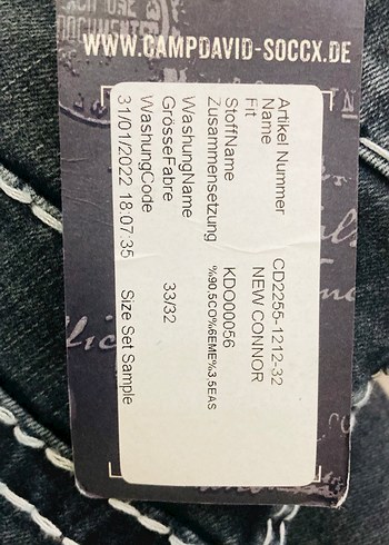 Erkek kot pantolon - Görsel 11