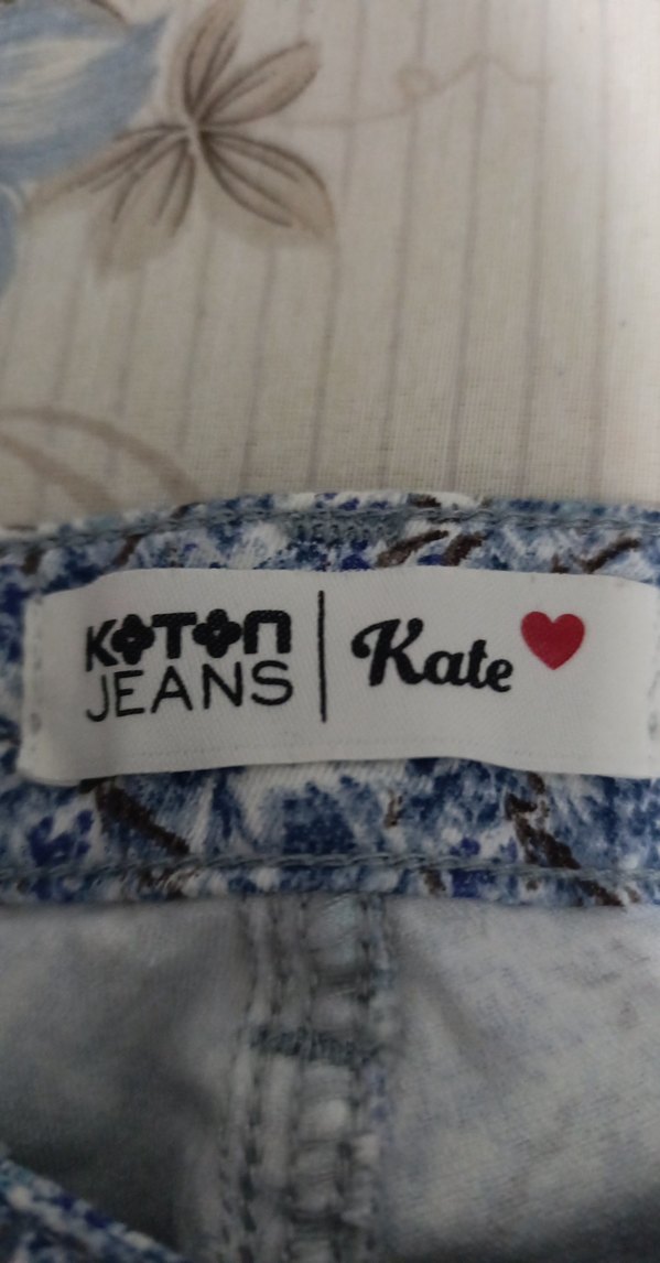 Bohem Mavi Kadın Uzun Kumaş Pantolon - Görsel 2