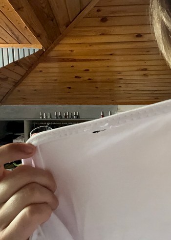 Beyaz askılı crop - Görsel 2