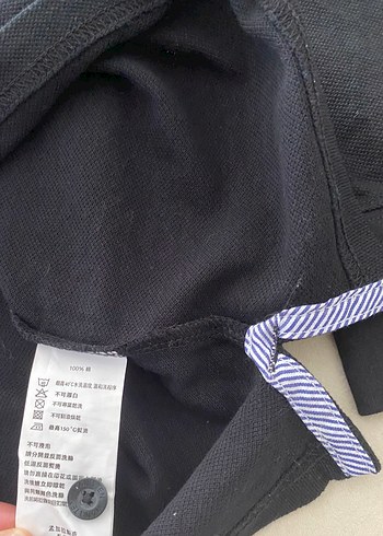 Tertemiz Hang Ten Siyah %100 Pamuk Polo Yaka Sweatshirt Erkek L - Görsel 6