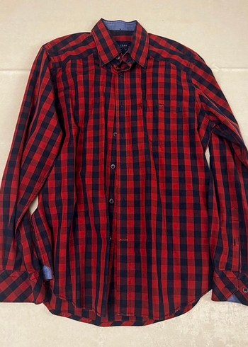 Brothers Kansas Indigo Ekoseli Modern Fit Gömlek -M Beden Erkek - Görsel 4