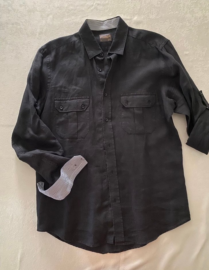 Ettore Firenze %100 Keten Siyah Safari
Gömlek M Beden (Tertemiz) - Görsel 3