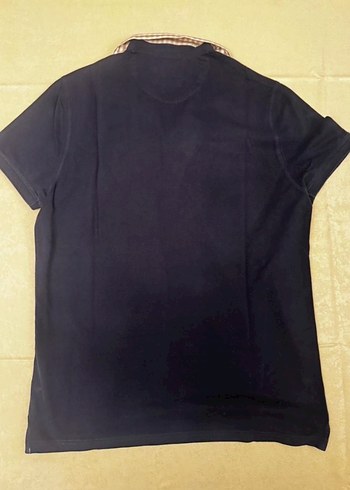 Massimo Dutti Slim Fit Lacivert PoloTişört Pötikare Yaka Detaylı - Görsel 6