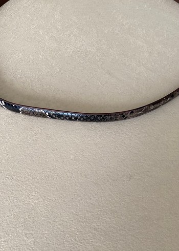 Tara Jarmon (T:M) Orijinal Yılan Derisi
Desenli Ince Deri Kemer - Görsel 4