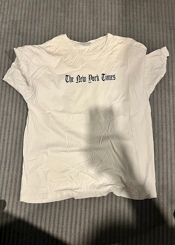 Baskılı Beyaz  Tişört - Görsel 2