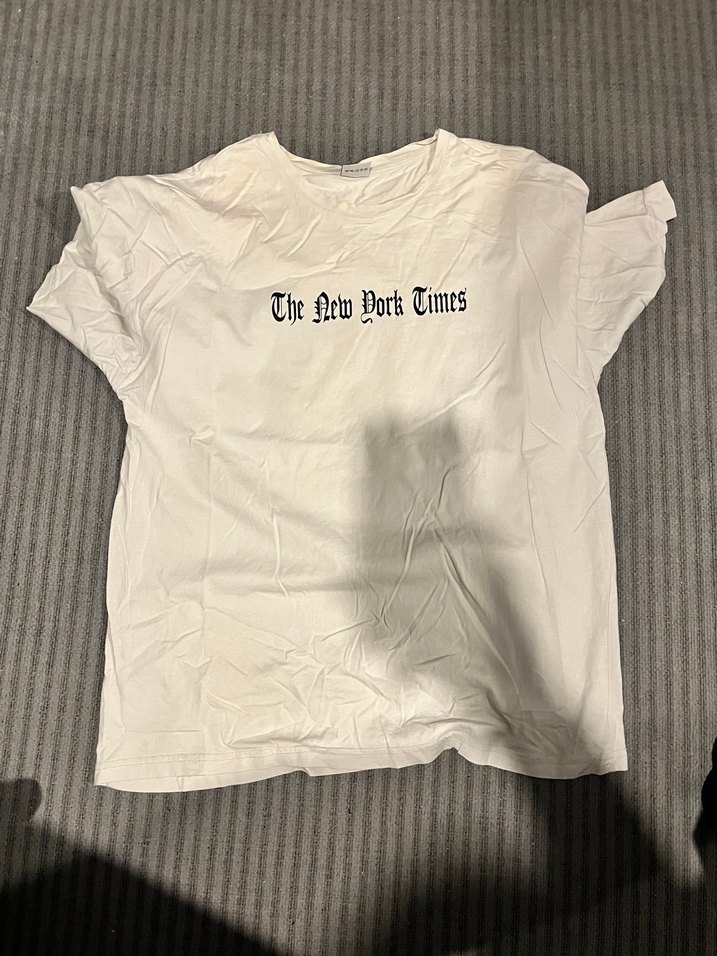 Baskılı Beyaz  Tişört - Görsel 2