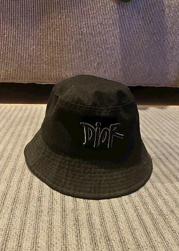 Siyah Dior Baskılı Şapka - Görsel 2